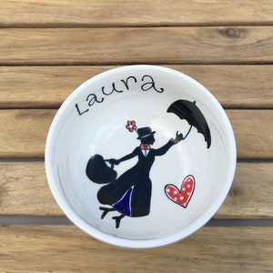 Personalized Cereal Soup Bowl , Personalised Gift, EASTER , Breakfast Bowl, Custom Made Bowl , Campervan bowl, Mary Poppins, Train, Fairy Mary Poppins