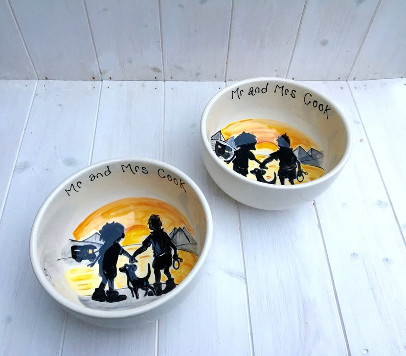 Personalized Cereal Soup Bowl , Personalised Gift, EASTER , Breakfast Bowl, Custom Made Bowl , Campervan bowl, Mary Poppins, Train, Fairy Own Design