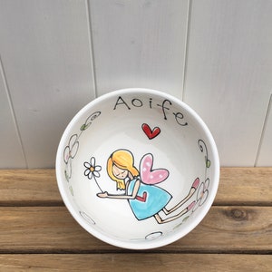 Personalized Cereal Soup Bowl , Personalised Gift, EASTER , Breakfast Bowl, Custom Made Bowl , Campervan bowl, Mary Poppins, Train, Fairy image 2