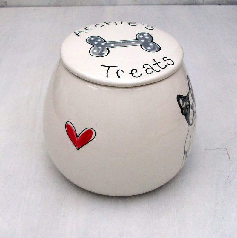 Personalised Ceramic Dog Treat Jar Personalised Cat Treat Jar Etsy