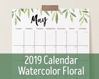 2019 calendars etsy