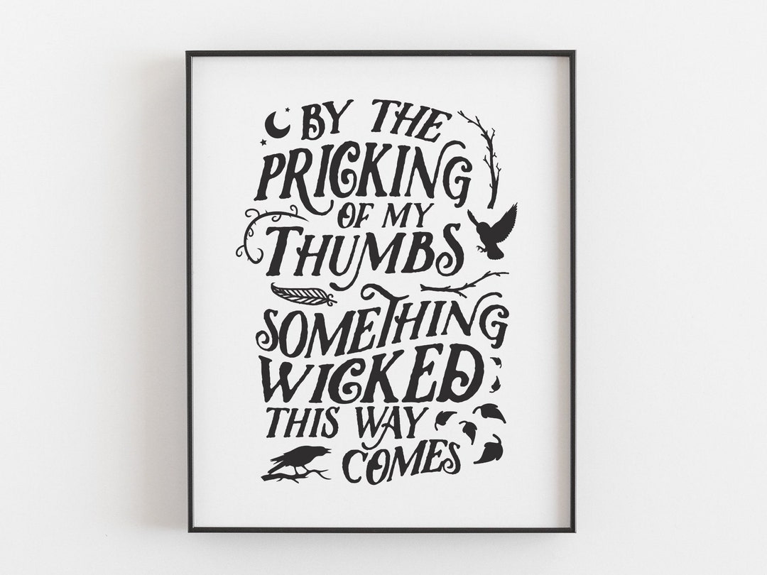 Something Wicked This Way Comes | Macbeth | Halloween Printable Wall ...