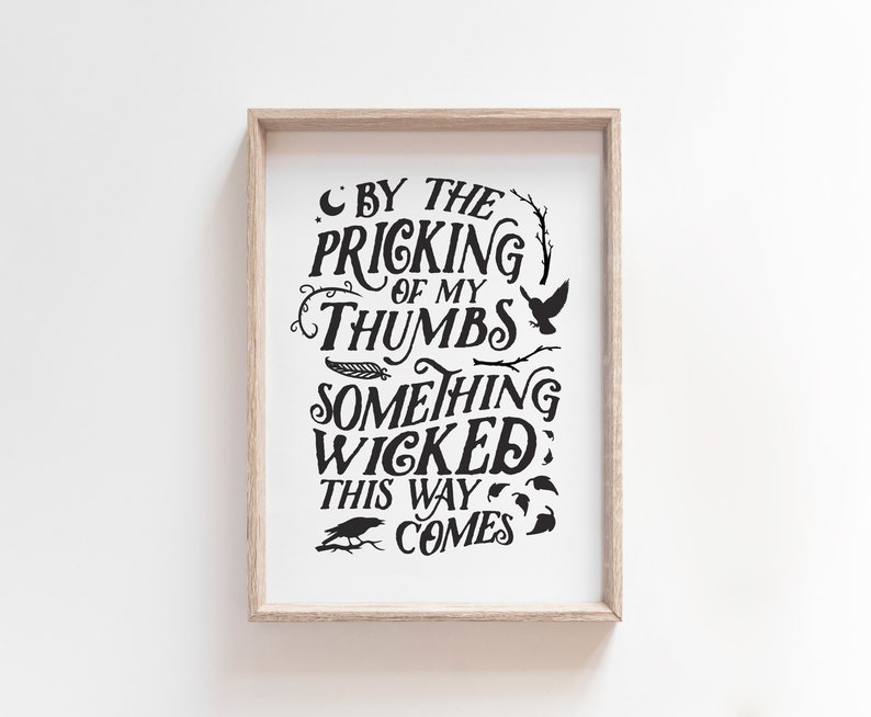 Something Wicked This Way Comes | Macbeth | Halloween Printable Wall ...