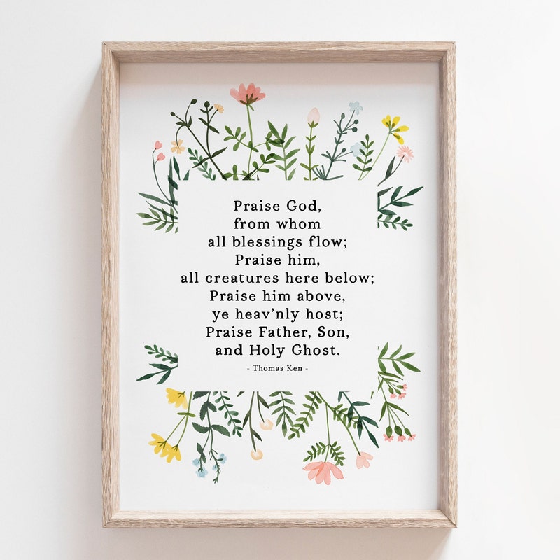 Doxology Print - Etsy