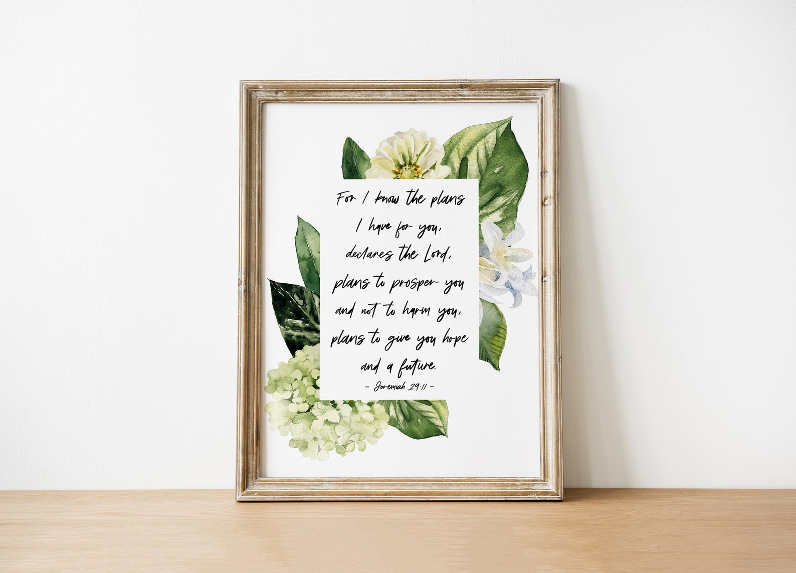 Jeremiah 29:11 | I Know the Plans I Have for You | Printable Art ...