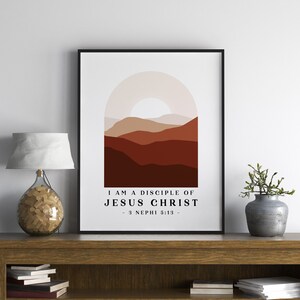 3 Nephi 5:13 I Am a Disciple of Jesus Christ 2024 LDS Youth Theme Poster Young Women Printable LDS Wall Art Print Book of Mormon image 4