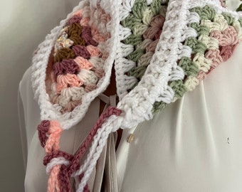 Granny Square Free form Hoodie Wrap Personalized Granny Square Free Form Hoodie Wrap Personalized FREE  main image 3