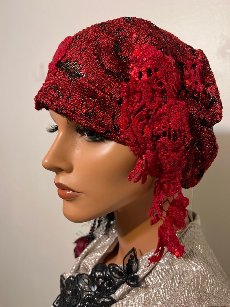 Red Flapper Hat Flapper Red Cloche Hat, 1920s Style Antique Headpiece - Etsy