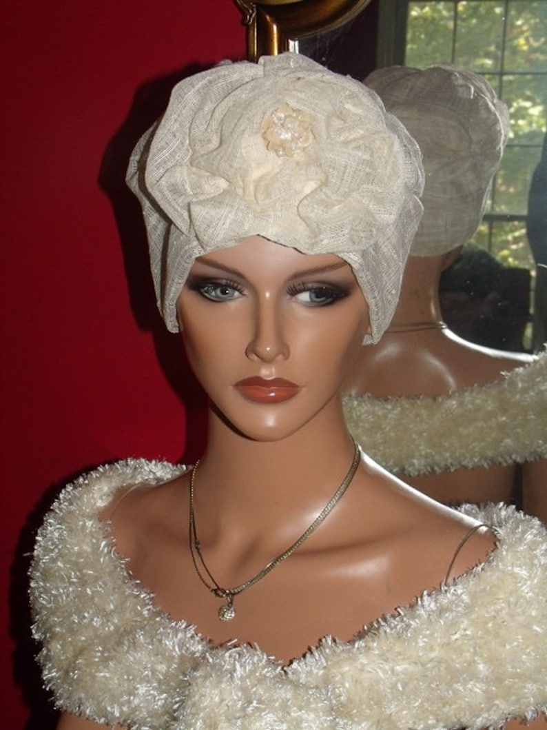 Flapper Hat Great Gatsby Turban Antique style 1920-30s Theme | Etsy