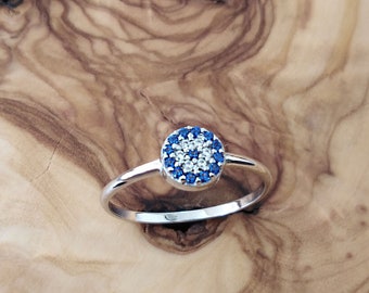 Evil Eye Ring,Evil Eye Schmuck,Evil Eye Schmuck,Evil Eye Schmuck,Stapelring,Minimalring