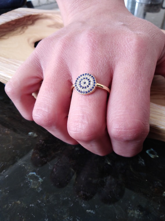 Petite Evil Eye Ring – Meredith Young Jewelry