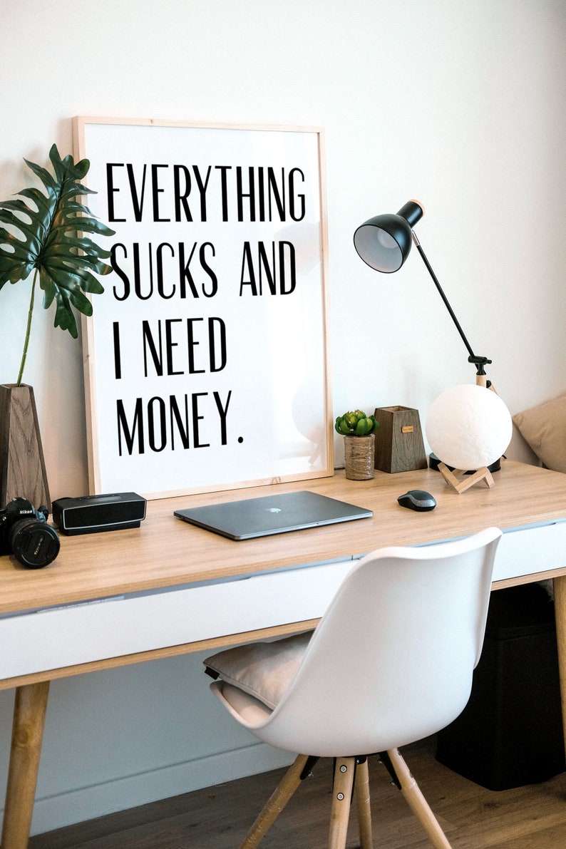 Everything Sucks Poster Print Home Decor Digital Art Prints - Etsy