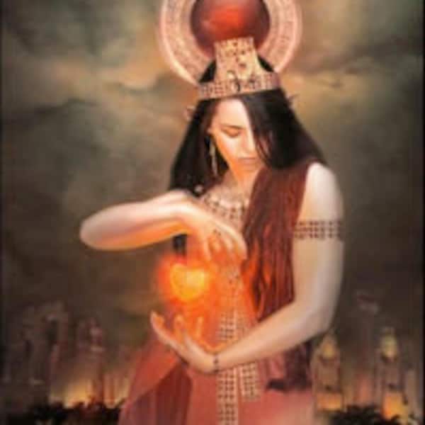 Hathor Egyptian Goddess of Love, Joy and Motherhood Oil - Kyphi, Wine, Oud, Tobacco, Black Currant, Lotus, Mimosa, Citrus & Frangipani