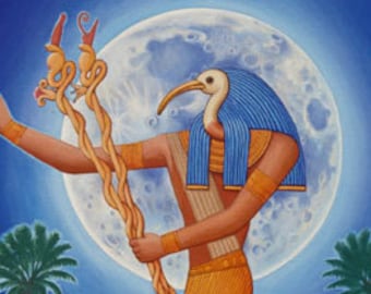 Thoth Cologne Oil, Egyptian God of the Moon, Magic, Medicine, Writing and Hidden Knowledge, Oud, Oakmoss, Frank & Myrrh, Musk, Spice, Lotus