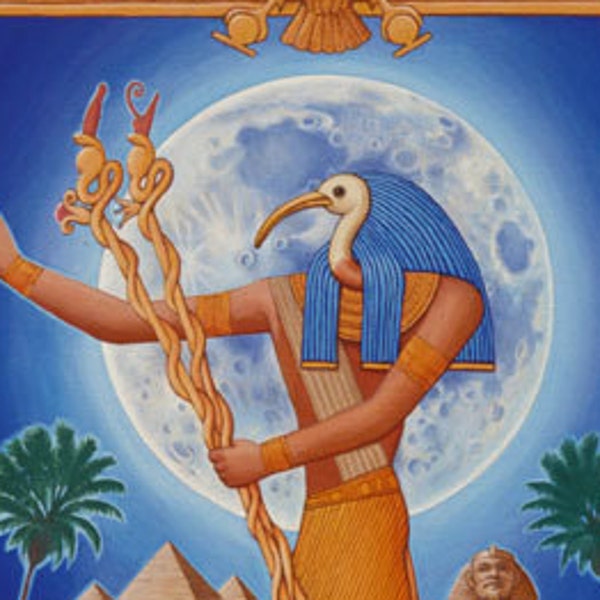 Thoth Cologne Oil, Egyptian God of the Moon, Magic, Medicine, Writing and Hidden Knowledge, Oud, Oakmoss, Frank & Myrrh, Musk, Spice, Lotus