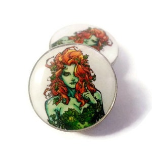 Poison Ivy Villainess Plugs sizes 00g - 2 Inches Double Flare or Single Flare