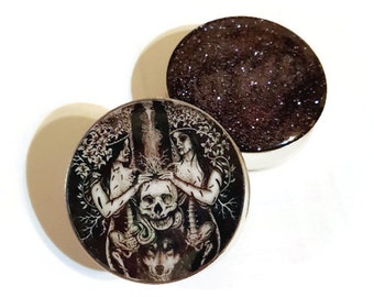Death and the Maiden Double Flare or Single Flare Plugs sizes 00g - 2 Inches Made to Order