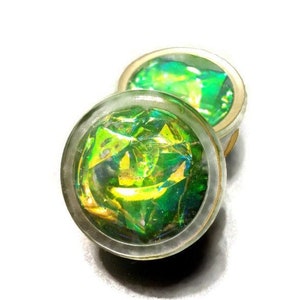 Mint Sparkle Plugs sizes 00g - 2 Inches Double Flare, Single Flare, Holographic Plugs, 24mm, 26mm, 32mm, 35mm, 36mm, 38mm, 44mm, 47mm, 50mm