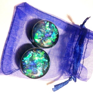 Amphitrite Holographic Plugs Double Flare or Single Flare 00g 2 Inches 7/16, 1/2, 9/16, 5/8, 11/16, 3/4, 7/8, 24mm, 26mm, 28mm, 32mm, 50mm image 5