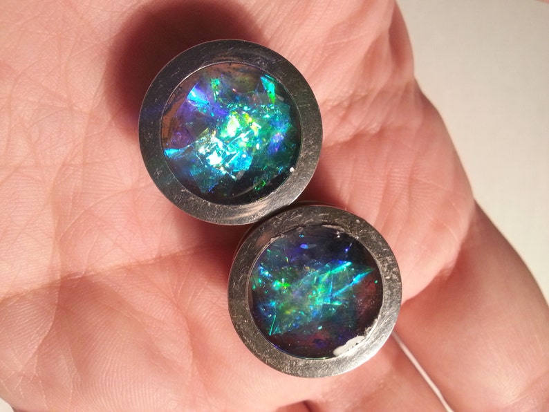 Amphitrite Holographic Plugs Double Flare or Single Flare 00g 2 Inches 7/16, 1/2, 9/16, 5/8, 11/16, 3/4, 7/8, 24mm, 26mm, 28mm, 32mm, 50mm image 6