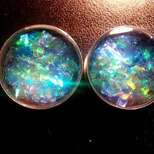 Amphitrite Holographic Plugs Double Flare or Single Flare 00g 2 Inches 7/16, 1/2, 9/16, 5/8, 11/16, 3/4, 7/8, 24mm, 26mm, 28mm, 32mm, 50mm image 3