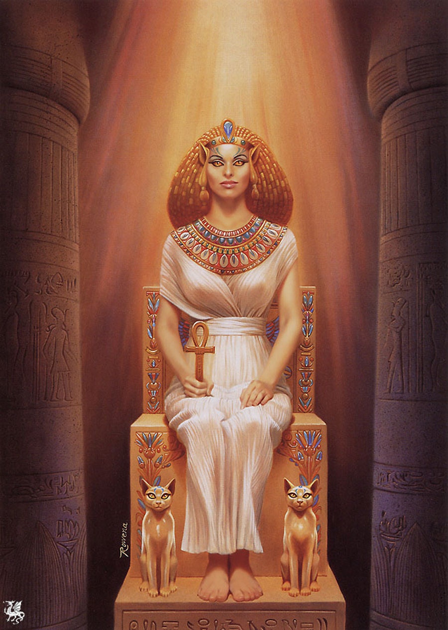 Bast Egyptian Feline Goddess Perfume - Jasmine, Sandalwood, Amber, Bergamot, Frankincense, Anise, Lotus, Catnip, Myrrh, Spice & Ylang Ylang