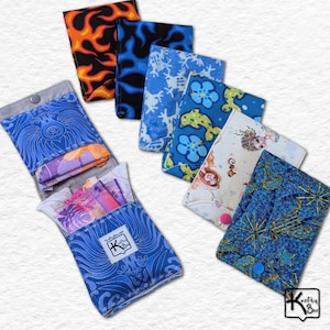 Cartera Privacidad de Productos Femeninos Telas Divertidas con Sirenas Delfines Ranas Fuego y Estrellas Cartera Compacta Regalo Hecho a Mano