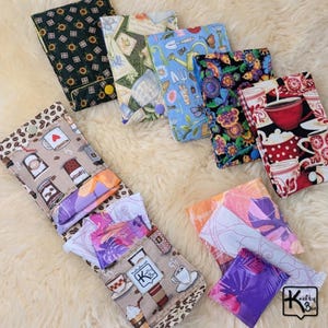 Privacy Pouch for Feminine Products Fabric Options Coffee & Flowers Compact Size Useful Period Wallet Unique Handmade Gift for Her