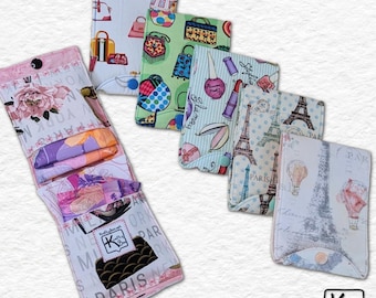 Privacy Pouch for Feminine Products Fun Fabrics Options Shoes Purses Eifel Tower Compact Size Useful Period Wallet Unique Handmade Gift