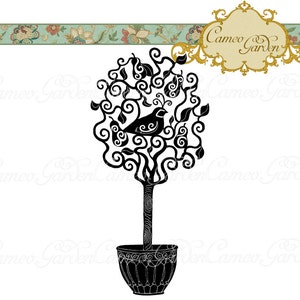 Clipart digitali - una pernice in un albero di pere - ClipArt per scrapbooking, inviti, personale e commerciale uso Instant Download