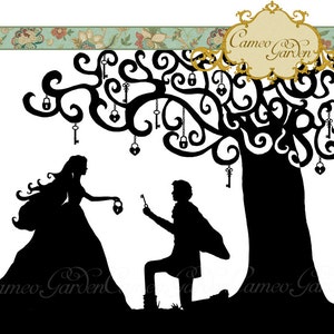 Clipart digital - Key to My Heart - Clip art para scrapbooking, convites de noiva de casamento, download instantâneo para uso comercial pequeno