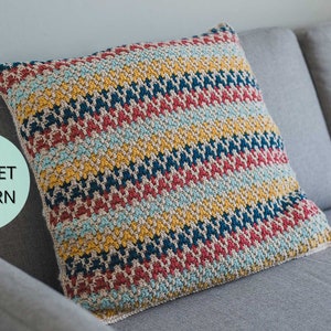 Mosaic Crochet Pillow Pattern- Crochet Pattern- Pillow Pattern- Crochet Home Decor- Crochet Throw Pillow- Couch Pillow- Crochet Pillow Case