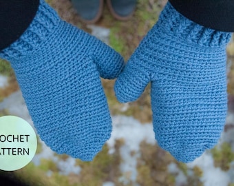 Crochet Mitten Pattern, Crochet Glove Pattern, Crochet Winter Accessory Pattern, Crochet Mittens, Easy Crochet Pattern, Fast Crochet Pattern