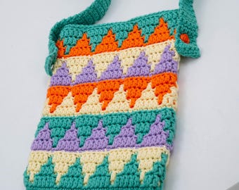Mosaic Bag Crochet Pattern PDF: Intermediate Level