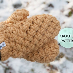 Bulky Mittens Crochet Pattern, Crochet Mittens Pattern, Mittens for Women, Mitten Crochet Pattern, Mitten Pattern, Mitten Glove, Mittens image 1