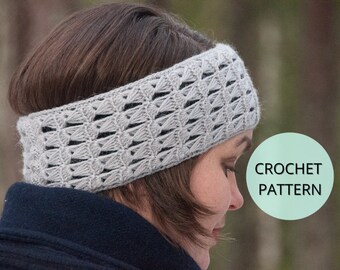 Headband Pattern, Easy Crochet Pattern, Crochet Ear Warmer, Crochet Pattern, Headband, Crocheted Headband, Womens Headband, Winter Headband