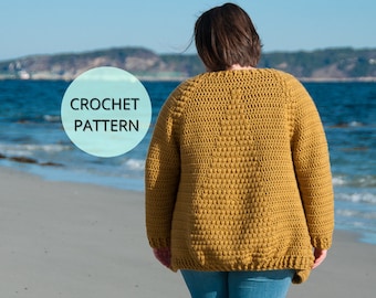 Crochet Cardigan Pattern, Crochet Bobble Stitch Cardigan,Women's Cardigan, Crochet Pattern, Cardigan, Fall Cardigan,Crochet Top Pattern