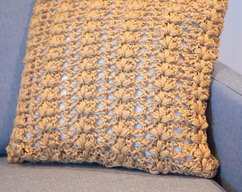 Easy Flower Pillow Cover Crochet Pattern PDF