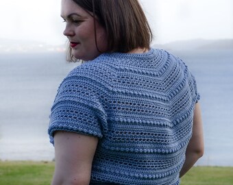 Crochet Summer Wrap Top Pattern: Sunshine Daydream, Sizes S-5XL