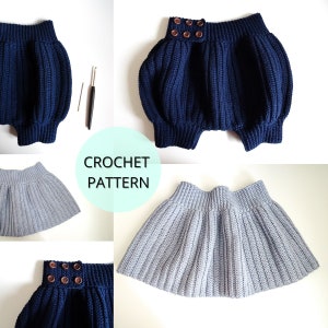 Crochet Baby Skirt Pattern, Crochet Baby Shorts Pattern - Children Crochet Skirt- Children Crochet Shorts- Children Clothing Crochet Pattern