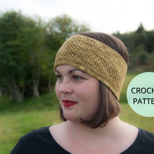 Headband Pattern, Easy Crochet Pattern, Crochet Ear Warmer, Crochet Pattern, Headband, Crocheted Headband, Womens Headband, Winter Headband