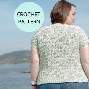 Crochet Top Pattern, Crochet Women's Top, Crochet Summer Top Pattern, Crochet Garment Pattern, Women's Crochet Pattern,Crochet Shirt Pattern