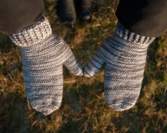 Winter Mittens Crochet Pattern: Slip Stitch Design (PDF Pattern)