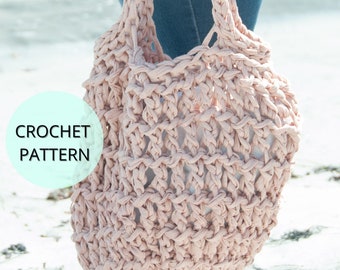 Crochet Bag Pattern- Crochet Beach Bag Pattern- Crochet Purse- Bag Pattern- Crochet Tote Bag- Crochet Tote- Crochet Shoulder Bag