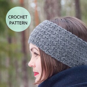 Headband Pattern, Easy Crochet Pattern, Crochet Ear Warmer, Crochet Pattern, Headband, Crocheted Headband, Womens Headband, Winter Headband
