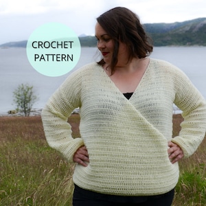 Crochet Sweater Pattern, Crochet Sweater, Crochet Women's Sweater, Crochet Womens Top, Spring Sweater ,Summer Top, Crochet Top
