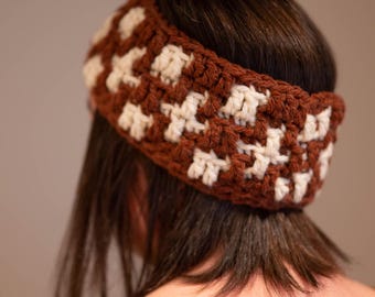 Easy Mosaic Headband Crochet Pattern PDF