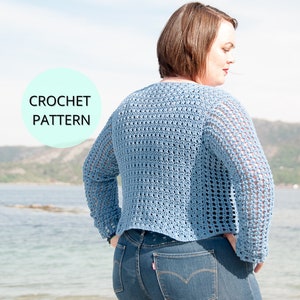 Crochet Sweater Pattern, Crochet Sweater, Crochet Women's Sweater, Crochet Womens Top, Spring Sweater ,Summer Top, Crochet Top