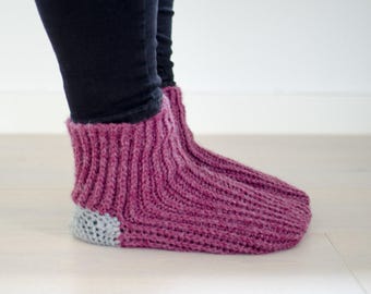 Crochet Sock Pattern: Women's Cozy Ribbed Socks (PDF Pattern)