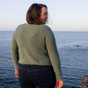 Easy Crochet Crew Neck Sweater Pattern PDF | Crochet Pullover Pattern | Easy Crew Neck Crochet Jumper | Modern Crochet Sweater Pattern